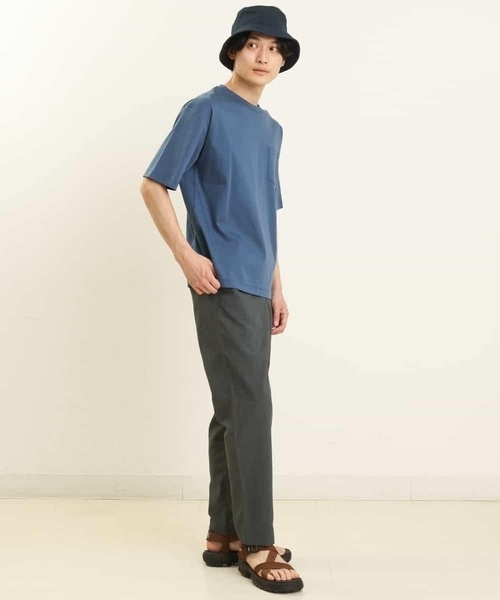 a.v.v（アーヴェヴェ）の「【速乾】リライト セミルーズアンクルパンツ（その他パンツ・メンズ・ベージュ/チャコールグレー/ブルー・46/48/50/44）」の8枚目の写真