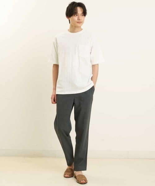 a.v.v（アーヴェヴェ）の「【速乾】リライト セミルーズアンクルパンツ（その他パンツ・メンズ・ベージュ/チャコールグレー/ブルー・46/48/50/44）」の9枚目の写真