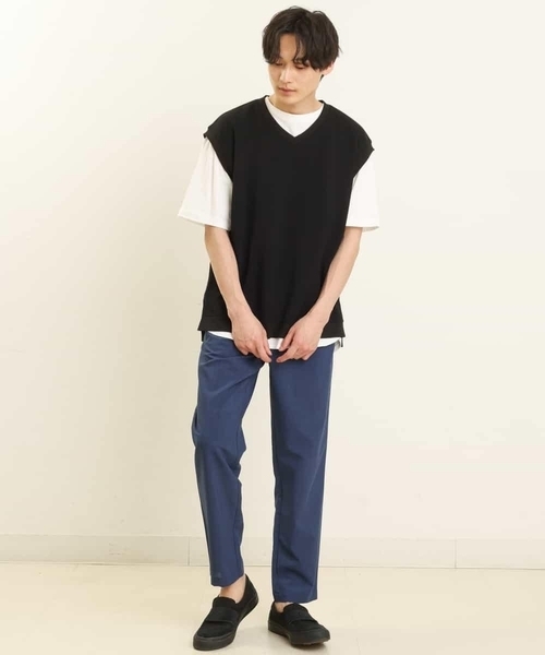 a.v.v（アーヴェヴェ）の「【速乾】リライト セミルーズアンクルパンツ（その他パンツ・メンズ・ベージュ/チャコールグレー/ブルー・46/48/50/44）」の15枚目の写真