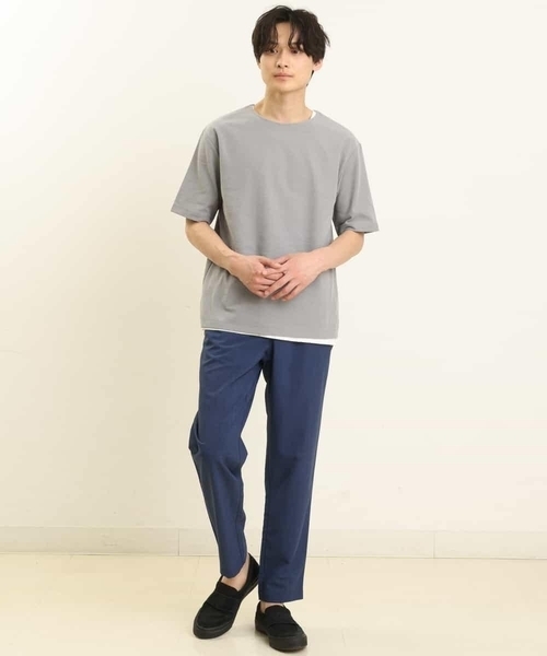 a.v.v（アーヴェヴェ）の「【速乾】リライト セミルーズアンクルパンツ（その他パンツ・メンズ・ベージュ/チャコールグレー/ブルー・46/48/50/44）」の17枚目の写真