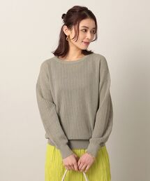 UNTITLED（アンタイトル）の「◆シアーコットンリネン メッシュプルオーバー【洗える】（ニット/セーター）」