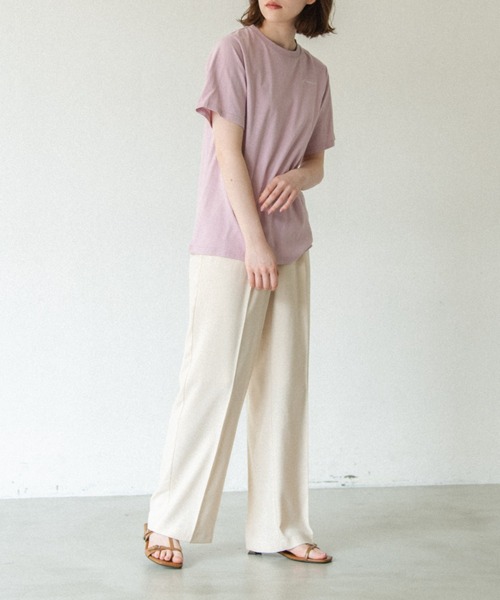 idem（イデム）の「【ZOZOTOWN限定】idem high waist tuck slacks/ハイウエストスラックスパンツ【Sサイズ展開あり】（スラックス・レディース・ブラック/アイボリー/パープル/チャコールグレー/オリーブ・FREE/SMALL）」の8枚目の写真