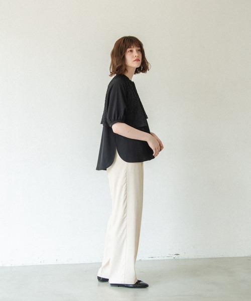 idem（イデム）の「【ZOZOTOWN限定】idem high waist tuck slacks/ハイウエストスラックスパンツ【Sサイズ展開あり】（スラックス・レディース・ブラック/アイボリー/パープル/チャコールグレー/オリーブ・FREE/SMALL）」の12枚目の写真