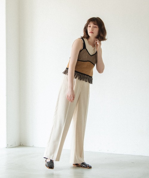 idem（イデム）の「【ZOZOTOWN限定】idem high waist tuck slacks/ハイウエストスラックスパンツ【Sサイズ展開あり】（スラックス・レディース・ブラック/アイボリー/パープル/チャコールグレー/オリーブ・FREE/SMALL）」の21枚目の写真
