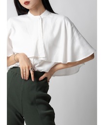 ケープブラウス / 半袖
