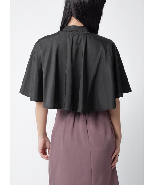 Adoon plain（アドーンプレーン）の「ケープブラウス / 半袖（シャツ/ブラウス・レディース・ホワイト/ブラック・FREE）」の13枚目の写真