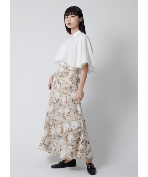 Adoon plain（アドーンプレーン）の「ケープブラウス / 半袖（シャツ/ブラウス・レディース・ホワイト/ブラック・FREE）」の9枚目の写真