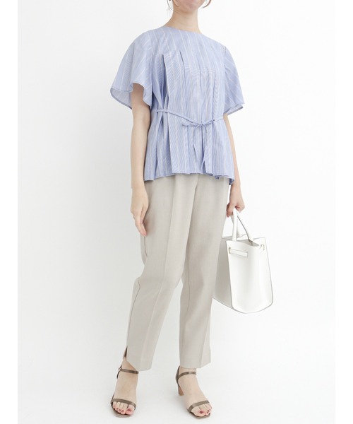 Te chichi（テチチ）の「タックフレアスリーブブラウス（シャツ/ブラウス・レディース・オフホワイト/ブルー/ブラック・ﾌﾘ-）」の7枚目の写真