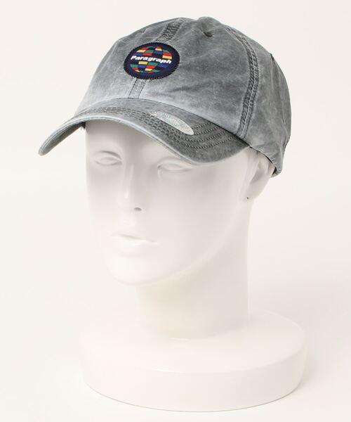 Paragraph（パラグラフ）の「【Paragraph/パラグラフ】ウォッシュカラー刺繍ロゴ ベースボールCAP/№37/22SS（キャップ・メンズ・オリーブ/チャコールグレー/ベージュ・ﾌﾘ-）」の6枚目の写真