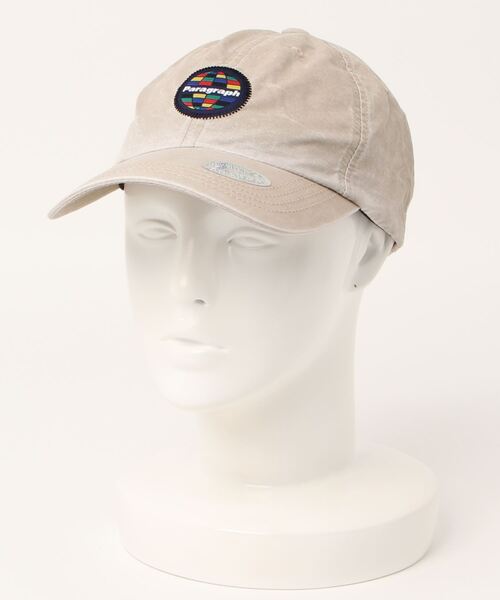 Paragraph（パラグラフ）の「【Paragraph/パラグラフ】ウォッシュカラー刺繍ロゴ ベースボールCAP/№37/22SS（キャップ・メンズ・オリーブ/チャコールグレー/ベージュ・ﾌﾘ-）」の7枚目の写真