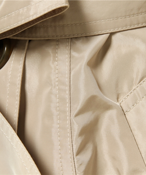 LIMITLESS LUXURY(リミットレスラグジュアリー)の「フレアートレンチ。(トレンチコート・レディース・ベージュ/ネイビー・38/36)」の12枚目の写真