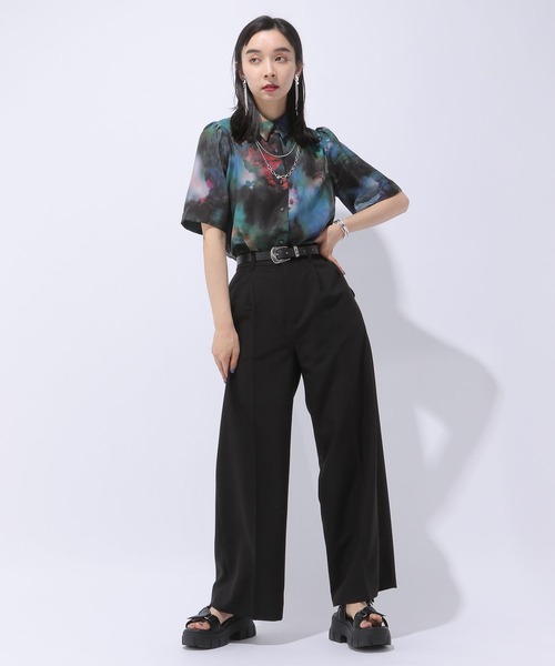 HARE(ハレ)の「ブラーアートシャツ(HARE)(シャツ/ブラウス・レディース・ブラック/グリーン・FREE)」の18枚目の写真