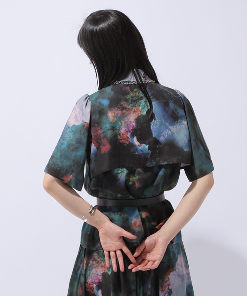 HARE(ハレ)の「ブラーアートシャツ(HARE)(シャツ/ブラウス・レディース・ブラック/グリーン・FREE)」の12枚目の写真