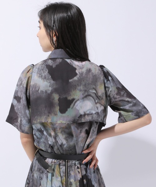 HARE(ハレ)の「ブラーアートシャツ(HARE)(シャツ/ブラウス・レディース・ブラック/グリーン・FREE)」の19枚目の写真