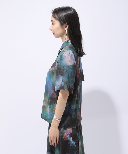 HARE(ハレ)の「ブラーアートシャツ(HARE)(シャツ/ブラウス・レディース・ブラック/グリーン・FREE)」の22枚目の写真