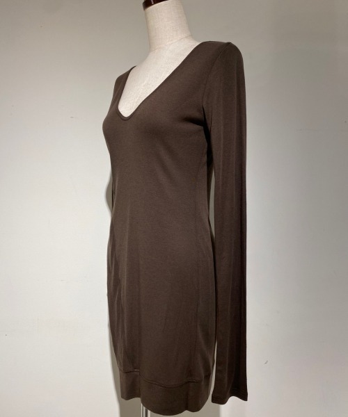 ADDICT NOIR(アディクトノアー)の「ADDICT NOIR/アディクト ノアー/Long Tops(Tシャツ/カットソー・レディース・ブラウン・FREE)」の4枚目の写真