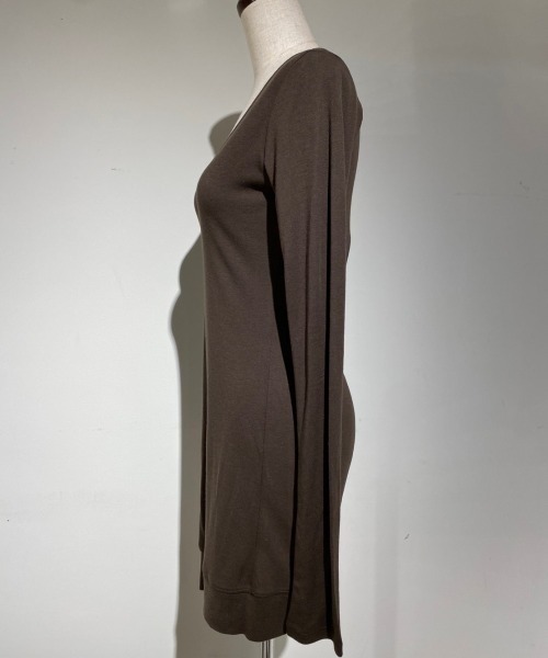 ADDICT NOIR(アディクトノアー)の「ADDICT NOIR/アディクト ノアー/Long Tops(Tシャツ/カットソー・レディース・ブラウン・FREE)」の6枚目の写真