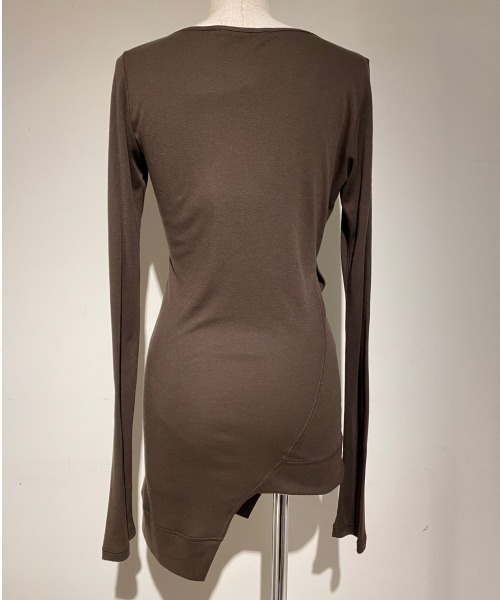 ADDICT NOIR(アディクトノアー)の「ADDICT NOIR/アディクト ノアー/Long Tops(Tシャツ/カットソー・レディース・ブラウン・FREE)」の8枚目の写真