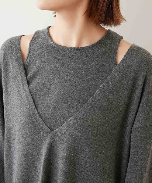 GALLARDAGALANTE（ガリャルダガランテ）の「ヴァルーズセットニット（ニット/セーター・レディース・アイボリー/チャコールグレー/モカ/レッド・FREE）」の22枚目の写真