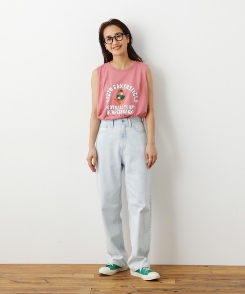 RODEO CROWNS WIDE BOWL（ロデオクラウンズワイドボウル）の「LOSE COLOR STRAIGHT DENIM（デニムパンツ・レディース・ライトブルー/ライトグレー・MEDIUM/X-SMALL/SMALL）」の10枚目の写真