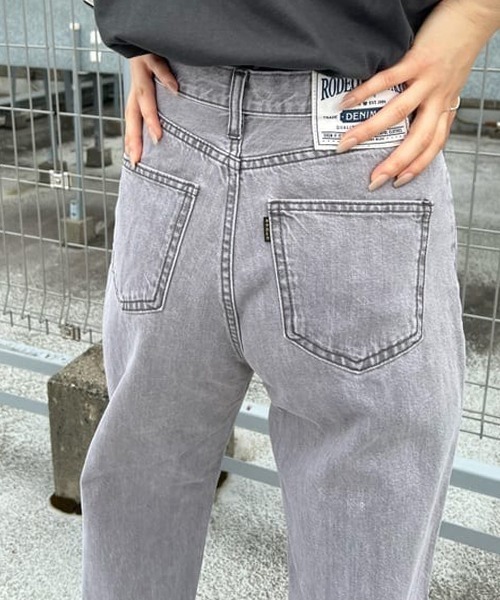 RODEO CROWNS WIDE BOWL（ロデオクラウンズワイドボウル）の「LOSE COLOR STRAIGHT DENIM（デニムパンツ・レディース・ライトブルー/ライトグレー・MEDIUM/X-SMALL/SMALL）」の17枚目の写真