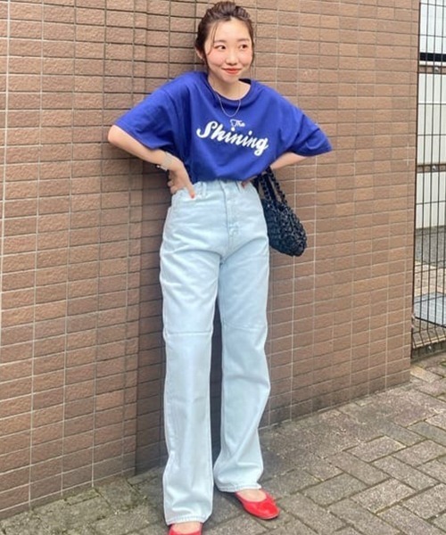 RODEO CROWNS WIDE BOWL（ロデオクラウンズワイドボウル）の「LOSE COLOR STRAIGHT DENIM（デニムパンツ・レディース・ライトブルー/ライトグレー・MEDIUM/X-SMALL/SMALL）」の13枚目の写真