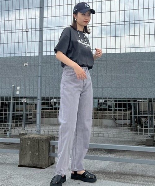 RODEO CROWNS WIDE BOWL（ロデオクラウンズワイドボウル）の「LOSE COLOR STRAIGHT DENIM（デニムパンツ・レディース・ライトブルー/ライトグレー・MEDIUM/X-SMALL/SMALL）」の16枚目の写真
