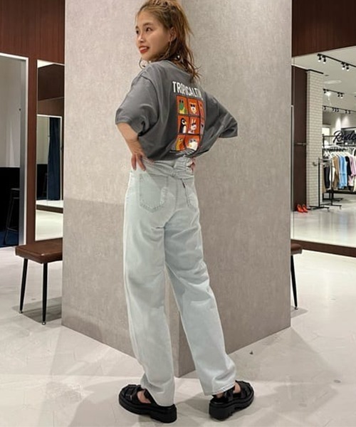 RODEO CROWNS WIDE BOWL（ロデオクラウンズワイドボウル）の「LOSE COLOR STRAIGHT DENIM（デニムパンツ・レディース・ライトブルー/ライトグレー・MEDIUM/X-SMALL/SMALL）」の20枚目の写真