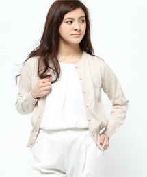 La TOTALITE | フロントレース クルーネックカーディガン(ニット/セーター)