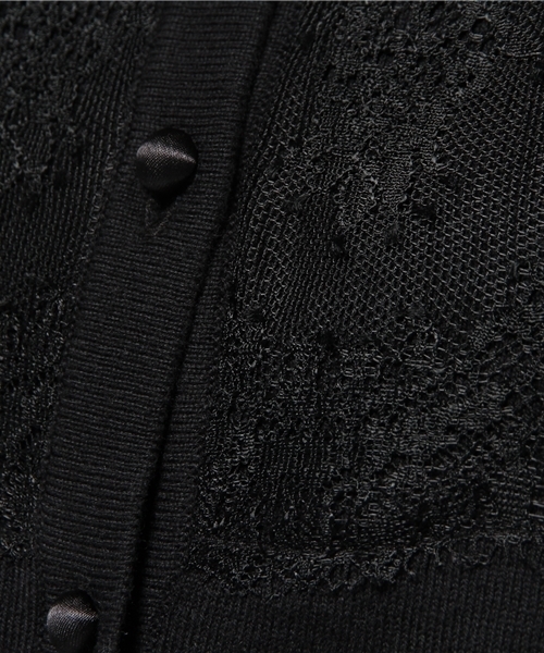 La TOTALITE(ラトータリテ)の「フロントレース クルーネックカーディガン(ニット/セーター・レディース・ブラック/ベージュ/ピンク系その他・FREE)」の11枚目の写真