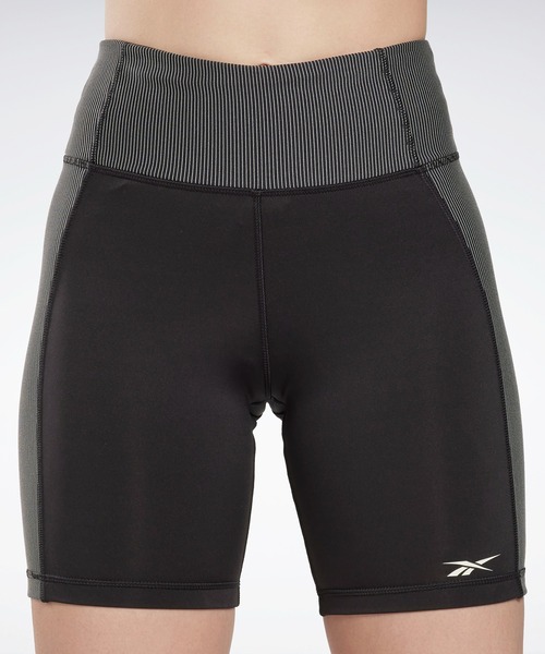 Reebok（リーボック）の「リブ ハイライズ レギンス / Rib High-Rise Leggings / ヨガウェア（レギンス/スパッツ・レディース・ブラック/ライトブラウン・SMALL/MEDIUM/LARGE/X-LARGE/X-SMALL）」の4枚目の写真