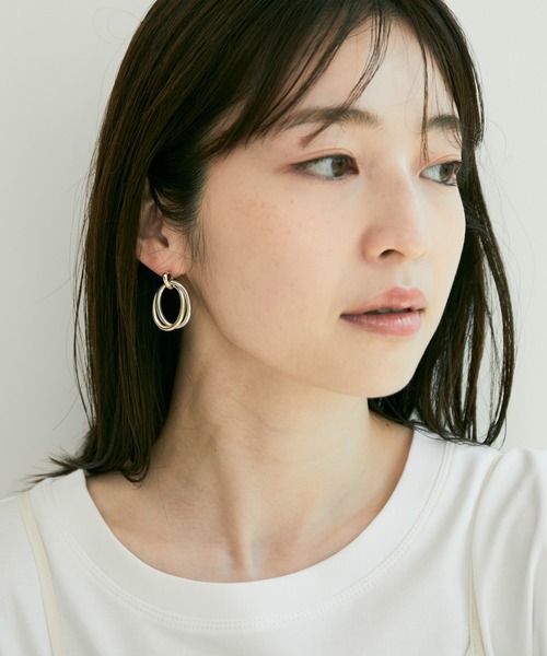 VIS（ビス）の「メタルコンビメッキピアス（ピアス（両耳用）・レディース・その他1・FREE）」の6枚目の写真