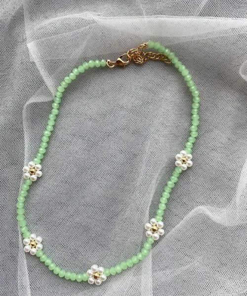 LAC-VERT（ラック・ヴェール）の「フラワービーズネックレス（ネックレス・レディース・その他1/その他2/その他6/その他3/その他5/その他4/その他7/その他8/その他9・FREE）」の2枚目の写真
