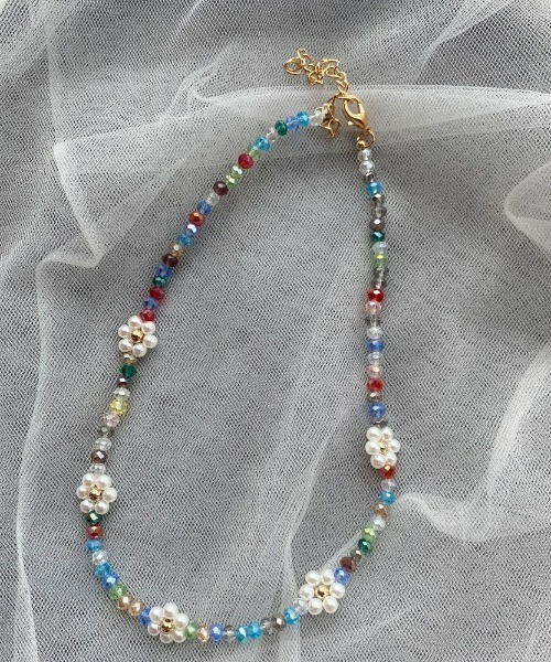 LAC-VERT（ラック・ヴェール）の「フラワービーズネックレス（ネックレス・レディース・その他1/その他2/その他6/その他3/その他5/その他4/その他7/その他8/その他9・FREE）」の6枚目の写真