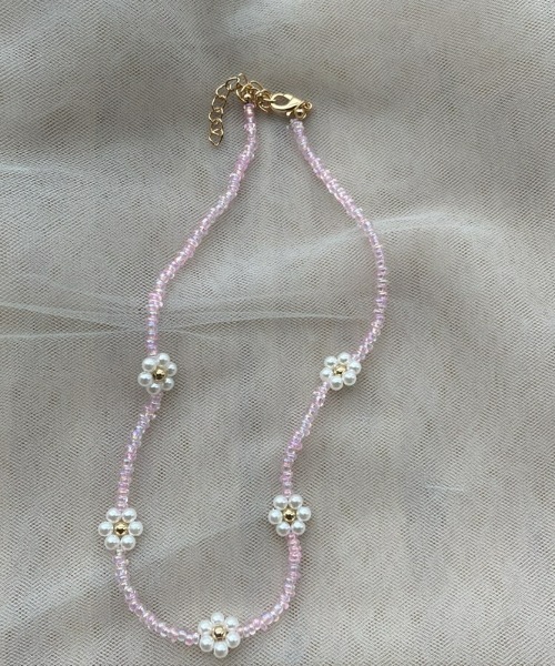 LAC-VERT（ラック・ヴェール）の「フラワービーズネックレス（ネックレス・レディース・その他1/その他2/その他6/その他3/その他5/その他4/その他7/その他8/その他9・FREE）」の7枚目の写真
