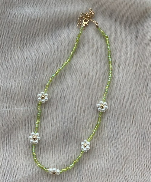 LAC-VERT（ラック・ヴェール）の「フラワービーズネックレス（ネックレス・レディース・その他1/その他2/その他6/その他3/その他5/その他4/その他7/その他8/その他9・FREE）」の8枚目の写真