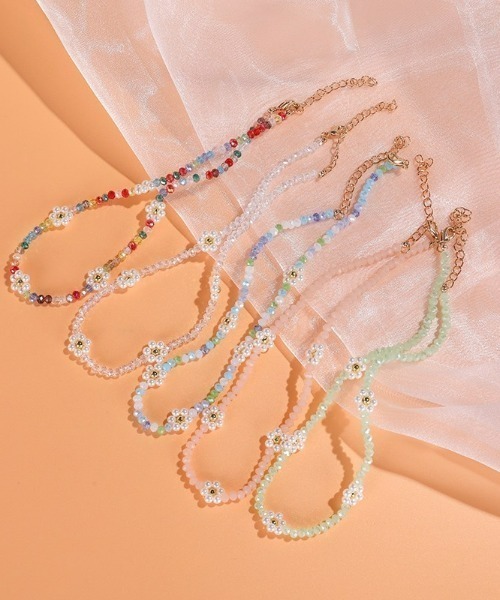 LAC-VERT（ラック・ヴェール）の「フラワービーズネックレス（ネックレス・レディース・その他1/その他2/その他6/その他3/その他5/その他4/その他7/その他8/その他9・FREE）」の12枚目の写真