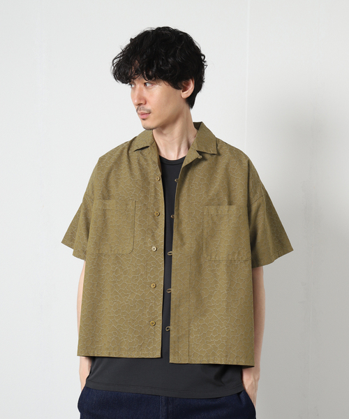 JOURNAL STANDARD J.S HOMESTEAD（ジャーナルスタンダードホームステッド）の「【J.S Homestead】パイソン柄 オープンカラー 半袖 シャツ（シャツ/ブラウス