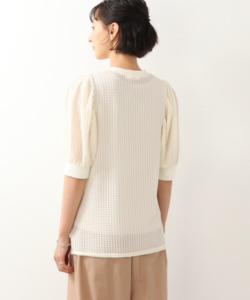 DRESKIP（ドレスキップ）の「◆袖はぷぽこぽこ五分袖プルオーバー（Tシャツ/カットソー・レディース・オリーブ/ブラック/オフホワイト・02/03）」の21枚目の写真