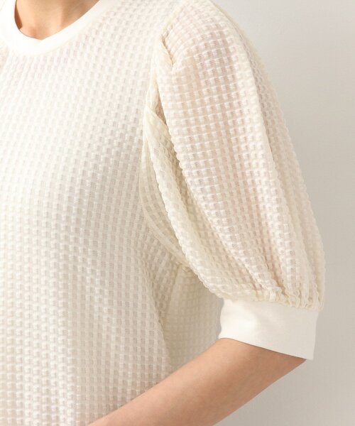 DRESKIP（ドレスキップ）の「◆袖はぷぽこぽこ五分袖プルオーバー（Tシャツ/カットソー・レディース・オリーブ/ブラック/オフホワイト・02/03）」の14枚目の写真