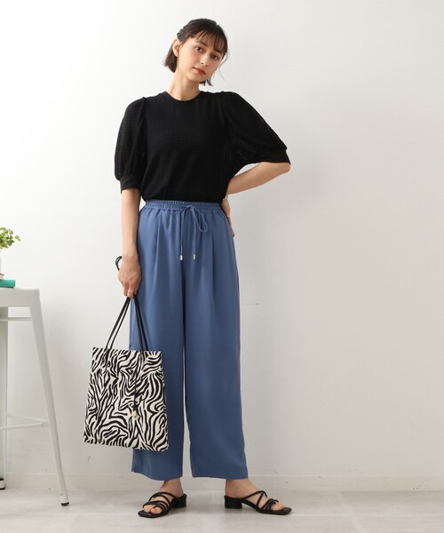 DRESKIP（ドレスキップ）の「◆袖はぷぽこぽこ五分袖プルオーバー（Tシャツ/カットソー・レディース・オリーブ/ブラック/オフホワイト・02/03）」の22枚目の写真