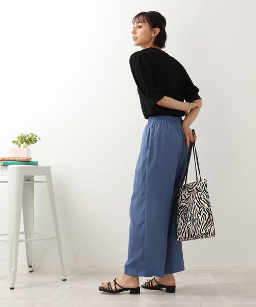 DRESKIP（ドレスキップ）の「◆袖はぷぽこぽこ五分袖プルオーバー（Tシャツ/カットソー・レディース・オリーブ/ブラック/オフホワイト・02/03）」の15枚目の写真