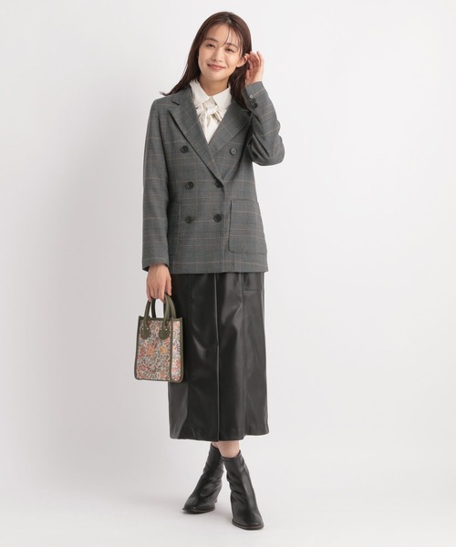 Andemiu（アンデミュウ）の「ビックボウタイブラウス126275（シャツ/ブラウス・レディース・チャコールグレー/パープル/オフホワイト・FREE）」の19枚目の写真