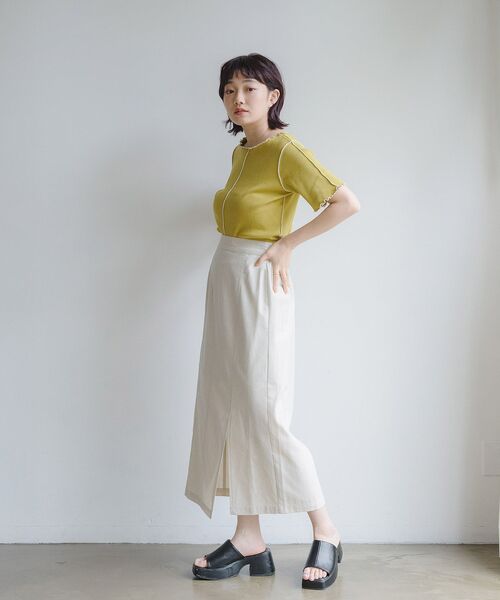 RETRO GIRL（レトロガール）の「２WAYテレコメロウTee（Tシャツ/カットソー・レディース・ホワイト/ブラック/イエロー/グリーン系その他3/ブルー系その他3・FREE）」の7枚目の写真