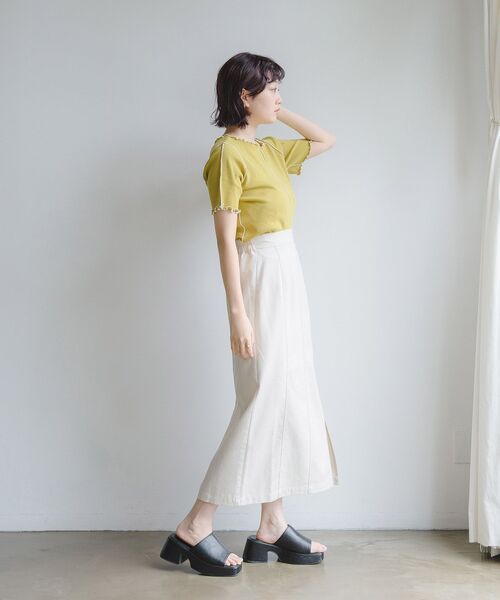 RETRO GIRL（レトロガール）の「２WAYテレコメロウTee（Tシャツ/カットソー・レディース・ホワイト/ブラック/イエロー/グリーン系その他3/ブルー系その他3・FREE）」の8枚目の写真