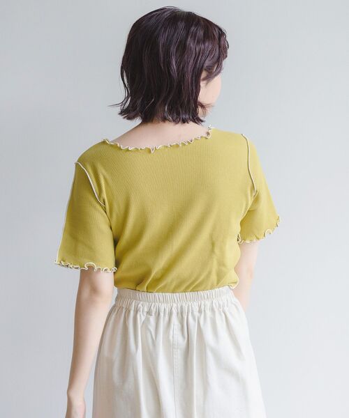 RETRO GIRL（レトロガール）の「２WAYテレコメロウTee（Tシャツ/カットソー・レディース・ホワイト/ブラック/イエロー/グリーン系その他3/ブルー系その他3・FREE）」の13枚目の写真