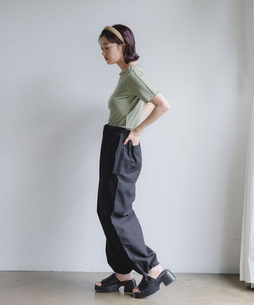 RETRO GIRL（レトロガール）の「２WAYテレコメロウTee（Tシャツ/カットソー・レディース・ホワイト/ブラック/イエロー/グリーン系その他3/ブルー系その他3・FREE）」の15枚目の写真