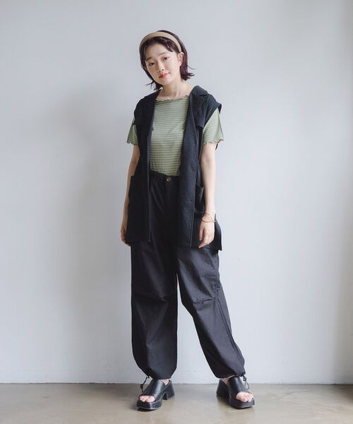 RETRO GIRL（レトロガール）の「２WAYテレコメロウTee（Tシャツ/カットソー・レディース・ホワイト/ブラック/イエロー/グリーン系その他3/ブルー系その他3・FREE）」の18枚目の写真