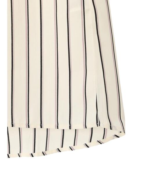 Green　Parks（グリーンパークス）の「マルチストライプドッキングカットワンピース（ワンピース・レディース・ブラック/ベージュ・FREE）」の21枚目の写真