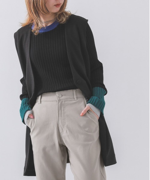 osharewalker（オシャレウォーカー）の「【廃盤】『カットジョーゼットジレベスト』（ベスト・レディース・ブルー/ブラック・FREE）」の2枚目の写真